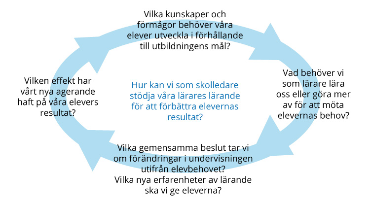 Bild1. Modifierad version av Helen Timperlys modell för professionell utveckling i skolan.